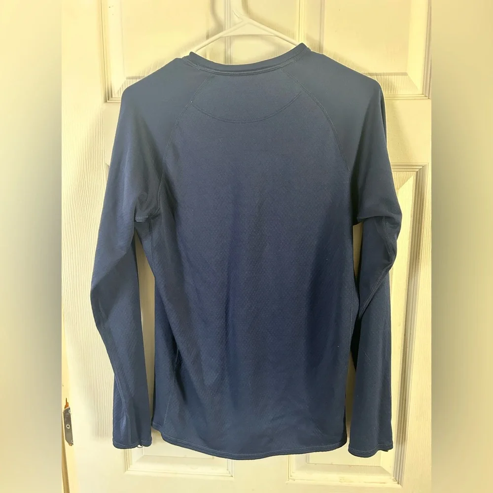 Patagonia Women’s Baselayer Blue Midweight Shirt size M - Picture 2 of 6